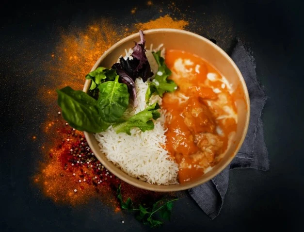 Delicious Butter Chicken Bowl in Richmond, AB